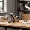 Motorcycle Alarm Clock – Stylish Analog Table Clock for Home Decor