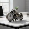 Motorcycle Alarm Clock – Stylish Analog Table Clock for Home Decor
