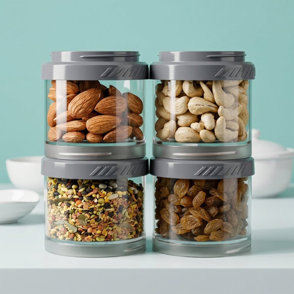 Stackable Storage Container Set – Space Saving & Modular Design