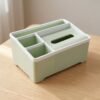 Multipurpose Plastic Organizer Box – Neat Storage with Tissue Holder