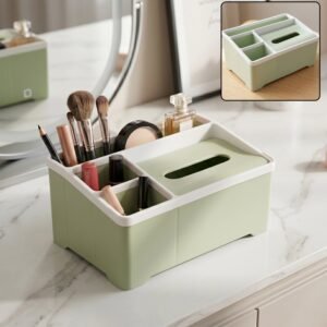 Multipurpose Plastic Organizer Box – Neat Storage with Tissue Holder