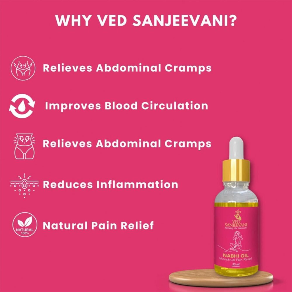 Nabhi Oil for Menstrual Pain Relief – Ayurvedic Herbal Cramp Relief