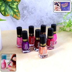 Dark Mini Nail Polish – Glitter Finish Quick-Dry 6 ML