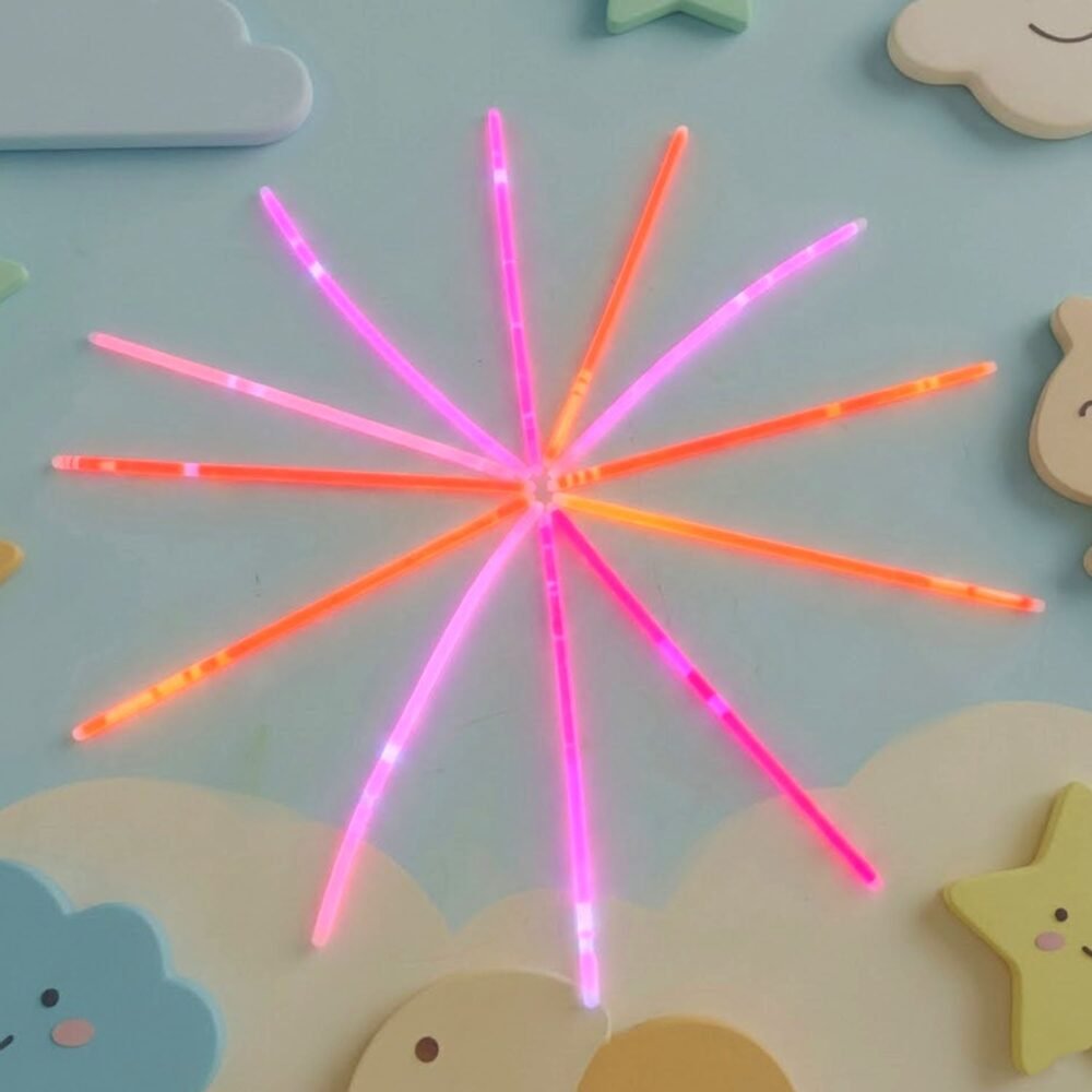 Glow Chakdol Toy Set – 13 Neon Glow Sticks for Kids' Fun