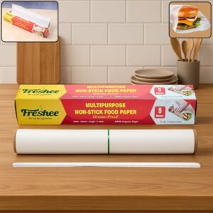 Non-Stick-Food-Paper-01.jpg Grease-Proof Food Paper Roll – Non-Stick, Easy Dispense 300mm x 5m