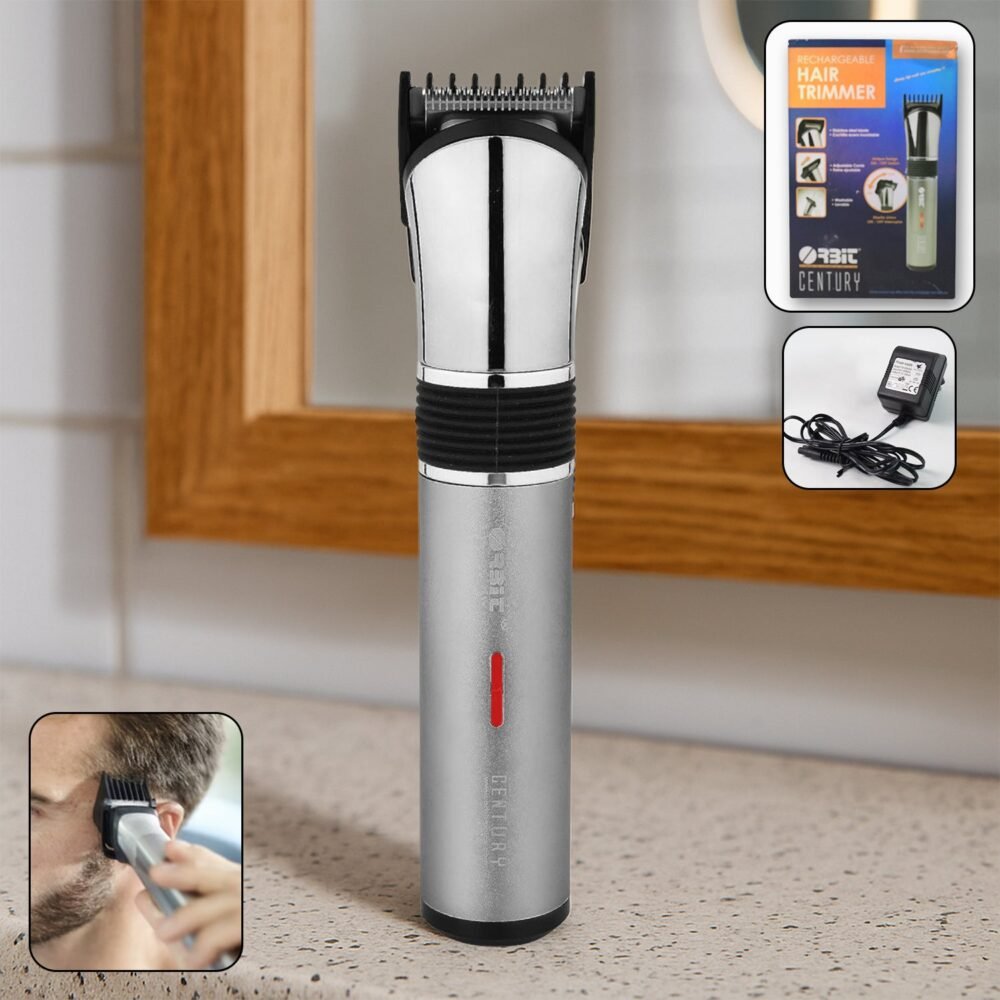 OrbitTrimmer-WOSKU-01.jpg Rechargeable Hair Trimmer for Men – Adjustable Comb & Cordless