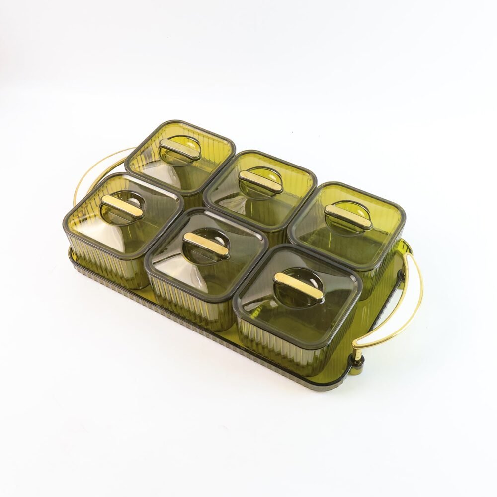 Organizer-Set-with-Tray-06.jpg Multipurpose Transparent Spice Jar Set – 6-Piece with Tray & Lids