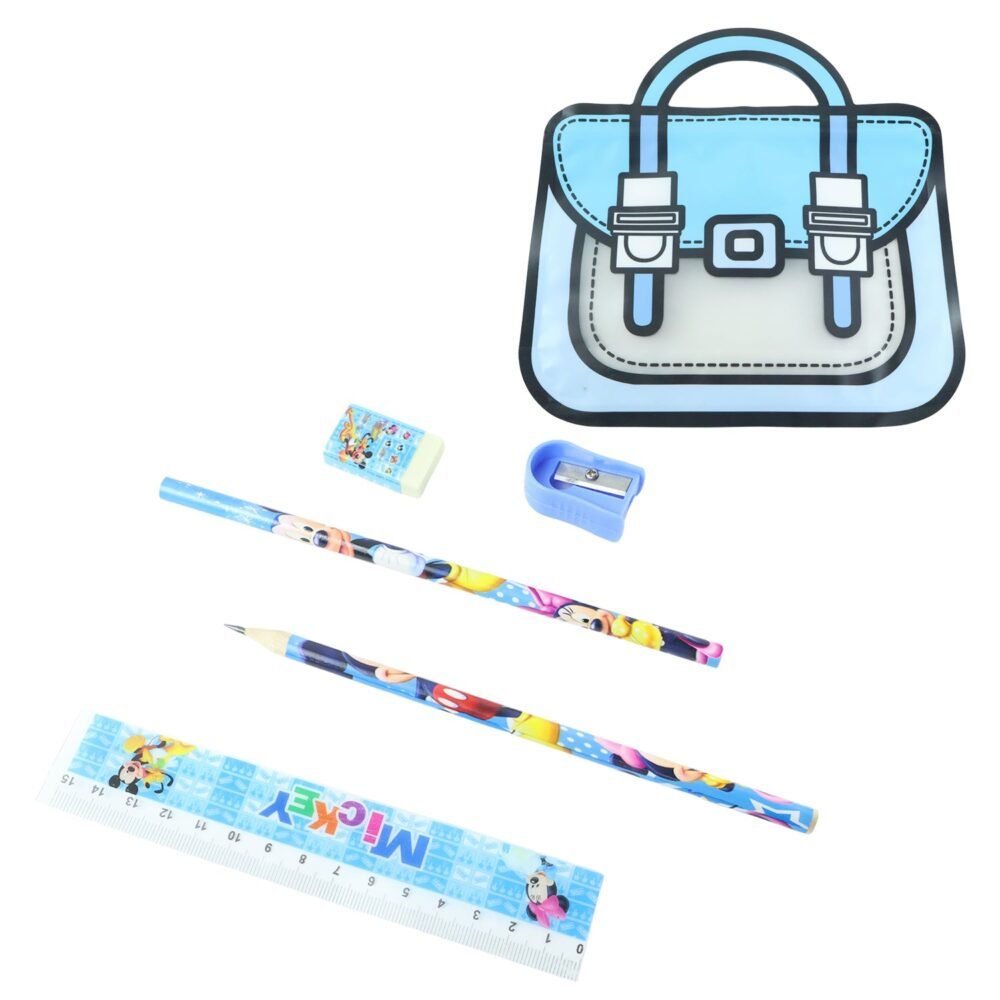 PVCBagsKids-04.jpg Kids Stationery Kit – 5 in 1 Cartoon Style Carry Bag
