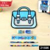 PVCBagsKids-WSKU-01.jpg Kids Stationery Kit – 5 in 1 Cartoon Style Carry Bag