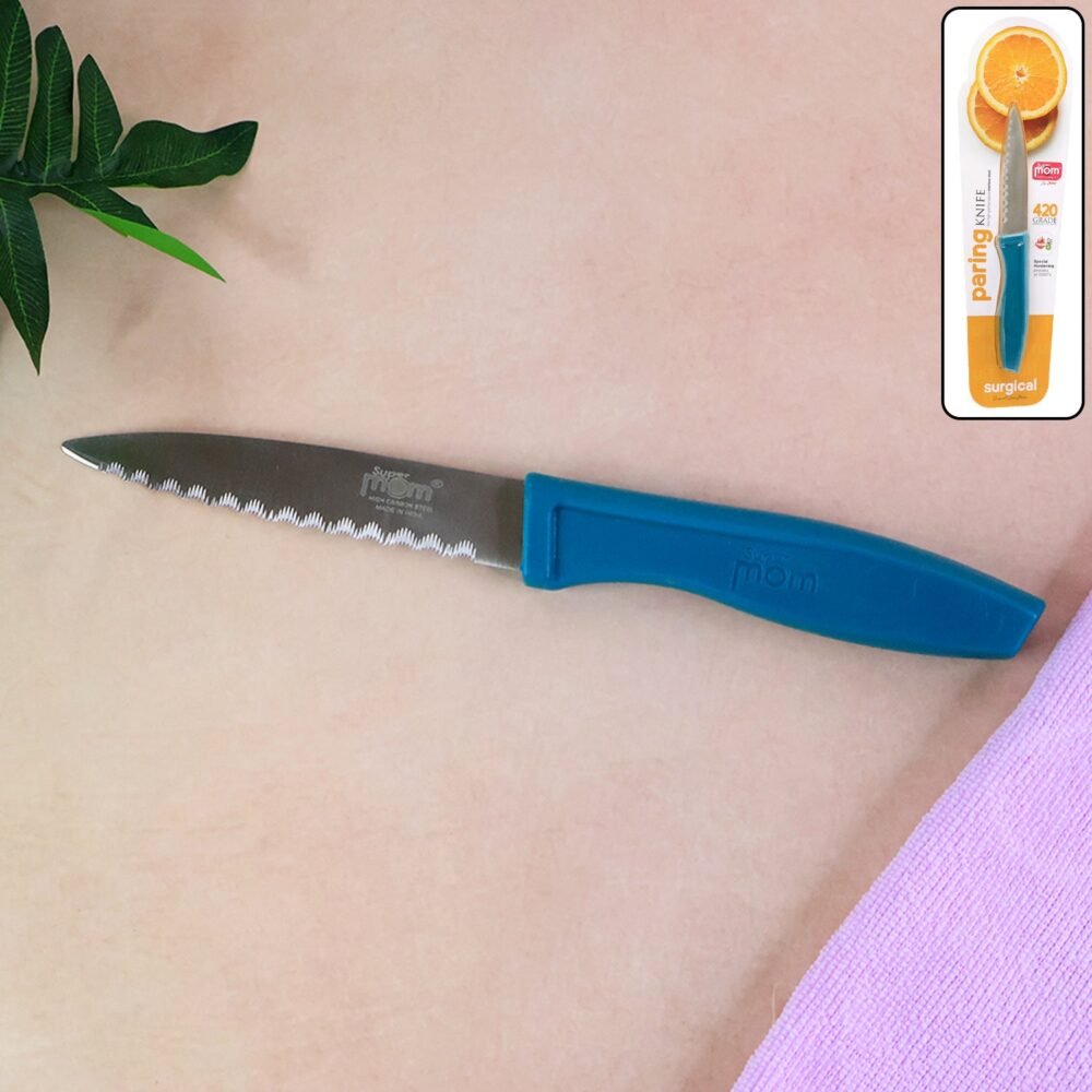 Paring-Knife-01.jpg Paring Knife – Sharp Serrated Stainless Steel Blade