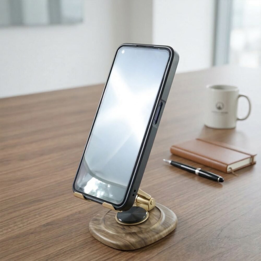 Adjustable Mobile Phone Stand – Sturdy & Compact Workspace Accessory