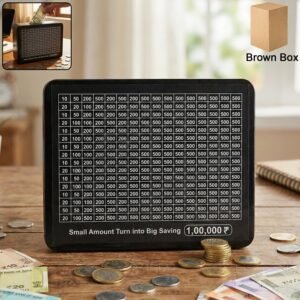 Money Saving Challenge Board – Reusable 15 × 19 cm with Pen