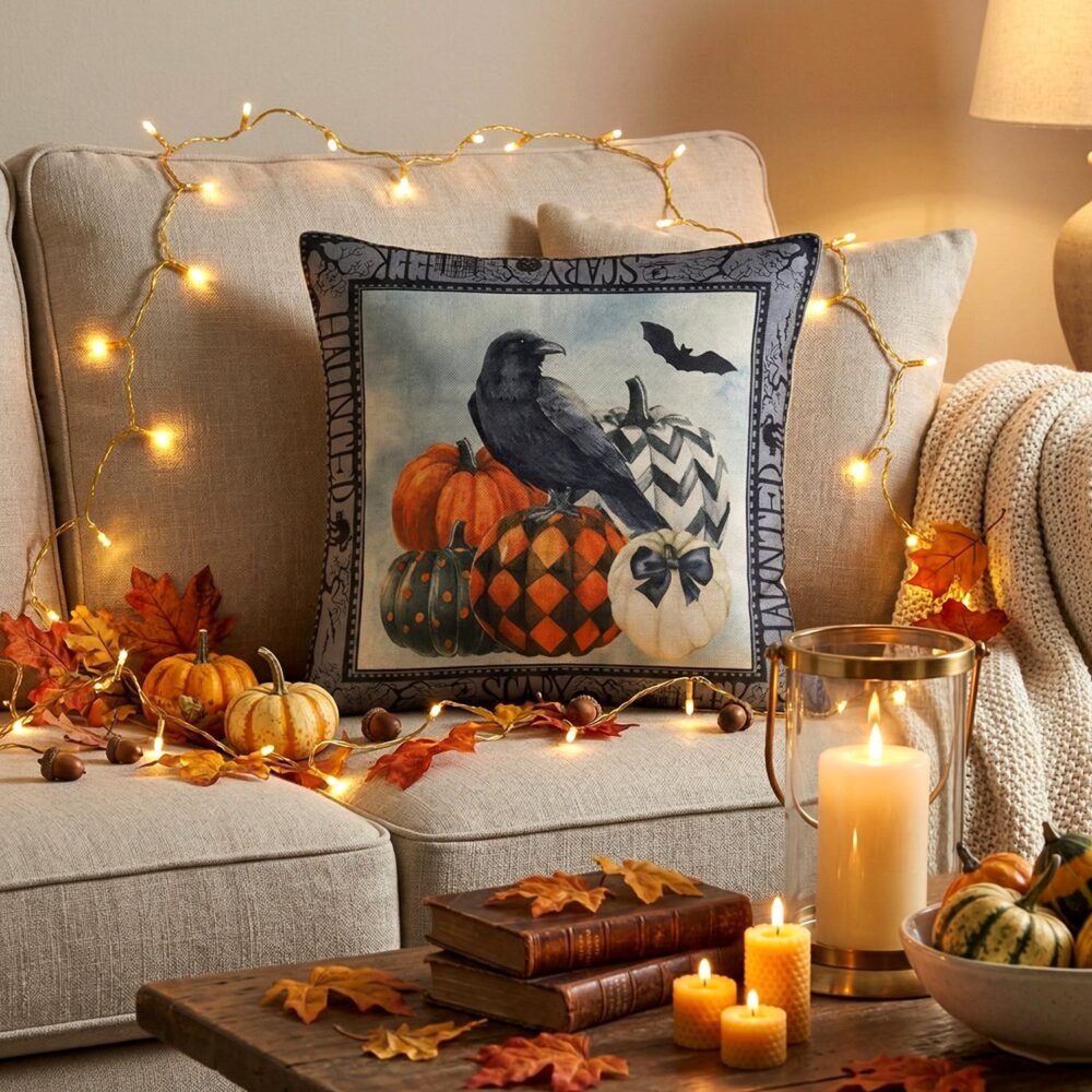 Decorative Cushion Cover – Stylish Zipper Closure for Home Decor