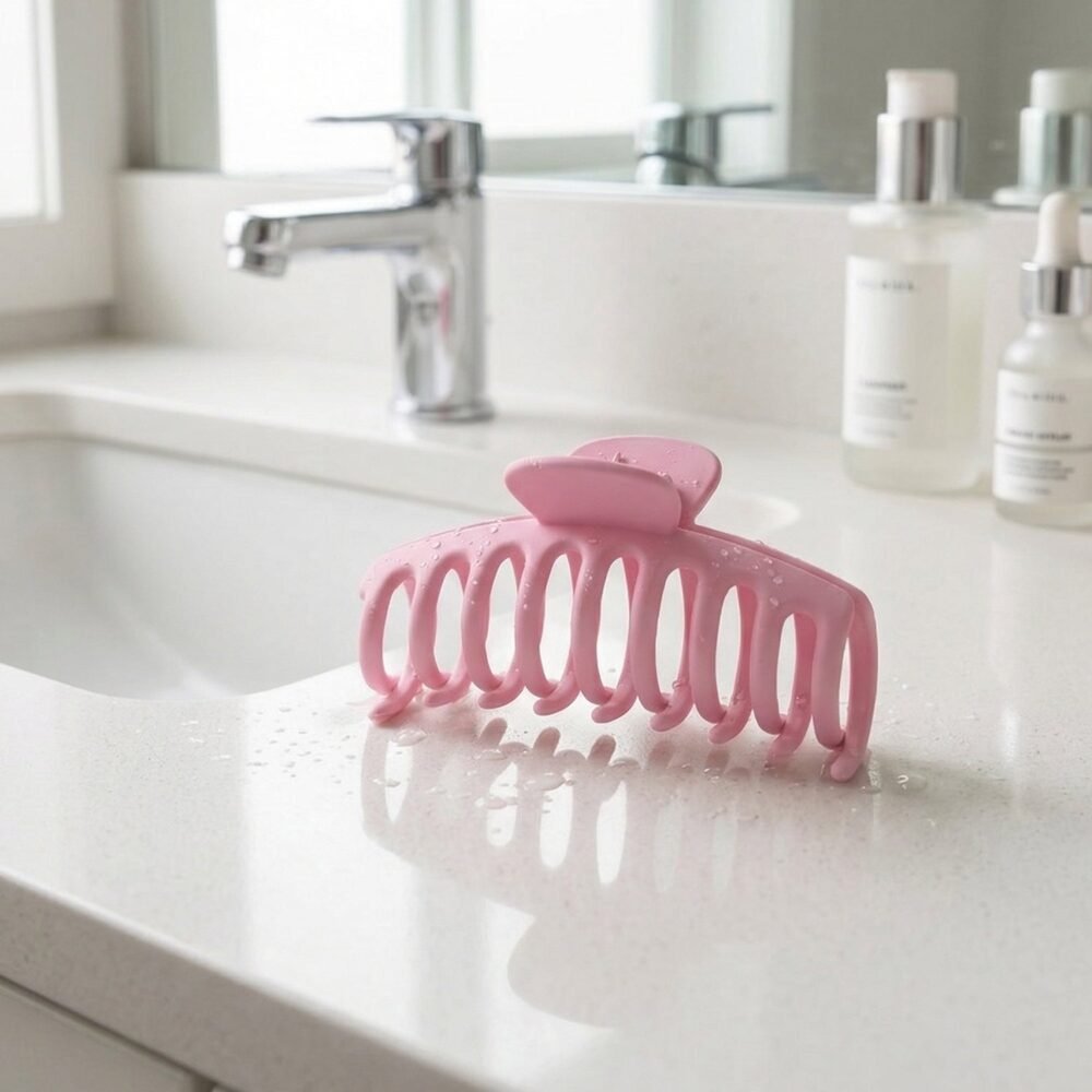 PinkHairClutcher-05.jpg Hair Claw Clip – Secure & Stylish Hair Accessory for Women