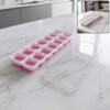 PinkIceCubeTrays-01.jpg Plastic Ice Cube Tray – Durable with Lid for Easy Freezing