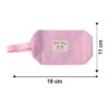 PinkMakeupPouch-size.jpg Multipurpose Zipper Pouch Organizer – Compact & Durable Travel Bag