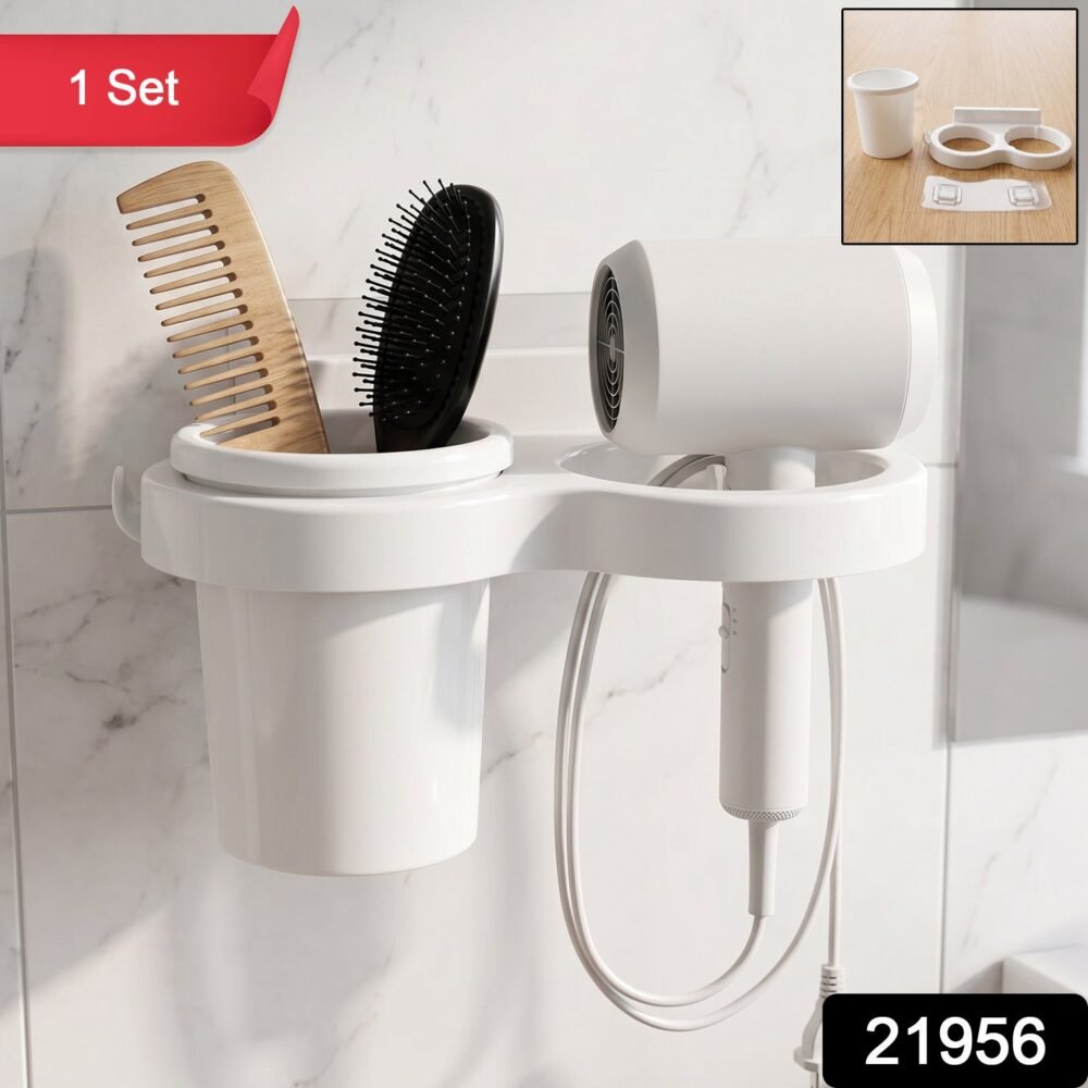 Wall Mounted Toothbrush Holder Set – Space-Saving Bathroom Organizer