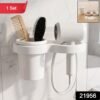 Wall Mounted Toothbrush Holder Set – Space-Saving Bathroom Organizer