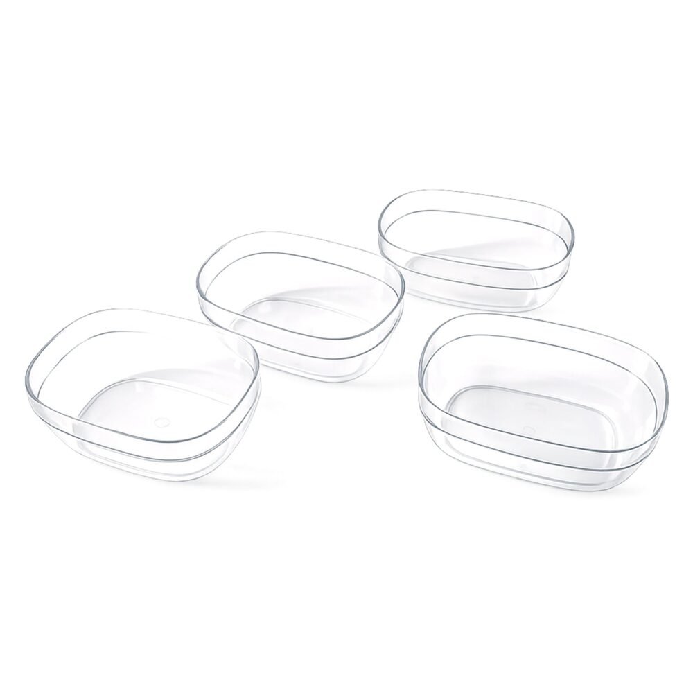 Plastic-Crystal-Bowl-05.jpg Clear Serving Bowl Set – 4 Durable Multipurpose Bowls