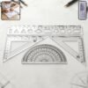 Student Geometry Ruler Set – Accurate 20cm Drawing Tools