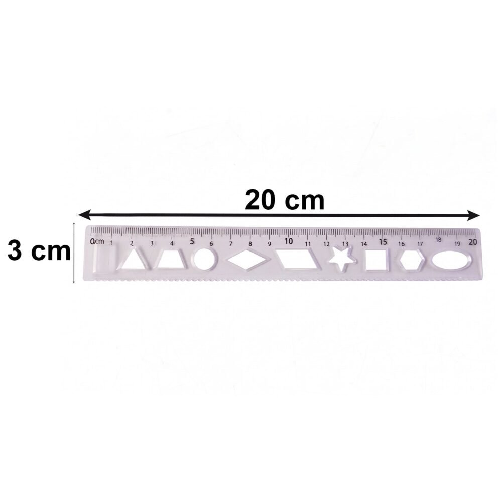 Student Geometry Ruler Set – Accurate 20cm Drawing Tools