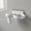 Wall Mounted Toothbrush Holder Set – Space-Saving Bathroom Organizer