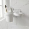 Wall Mounted Toothbrush Holder Set – Space-Saving Bathroom Organizer