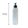 PlasticOilDispenser-size.jpg Oil Dispenser Bottle with Flip Top Spout – 900ml, Leakproof & Easy to Use