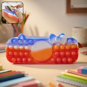 Pop It Pencil Pouch – Stress-Relief Fidget Storage for Kids