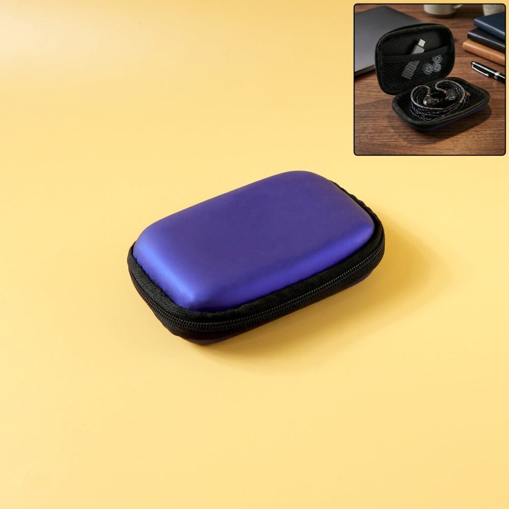 Portable Earphone Case – Compact Travel Organizer for Gadgets