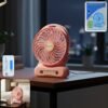 PortableFan-WOSKU-01.jpg Portable USB Rechargeable Desk Fan – Compact Cooling with Speed Control
