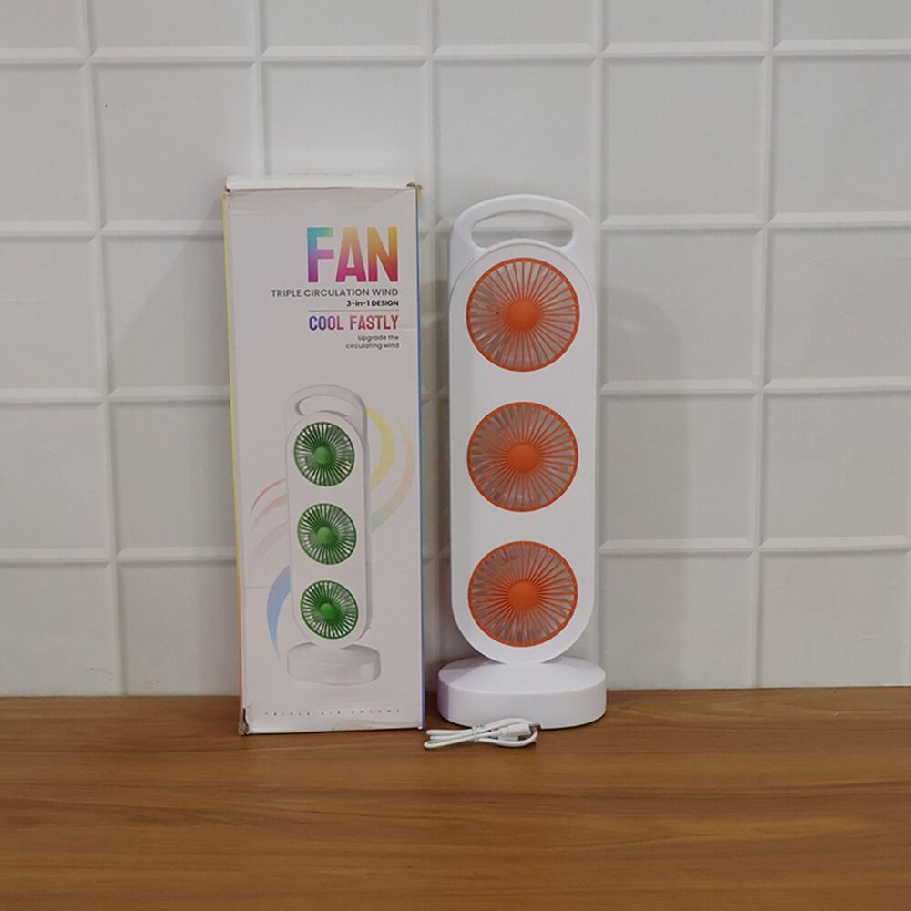 Portable 3 in 1 Table Fan – Compact Personal Cooling Solution