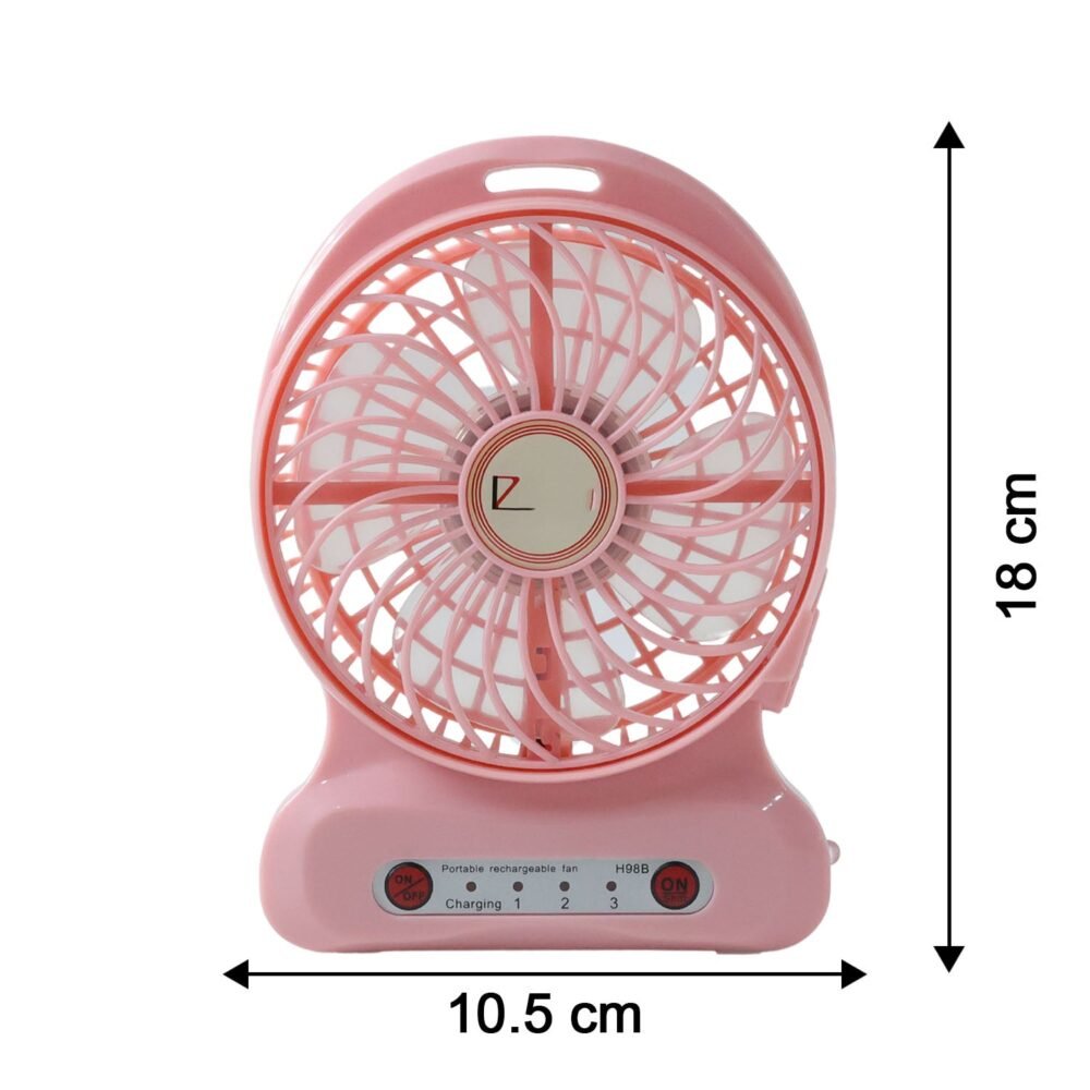 PortableFan-size.jpg Portable USB Rechargeable Desk Fan – Compact Cooling with Speed Control