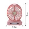 PortableFan-size.jpg Portable USB Rechargeable Desk Fan – Compact Cooling with Speed Control