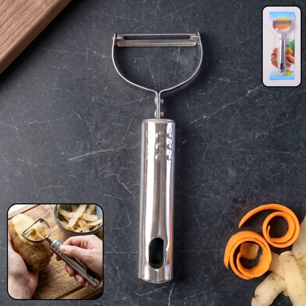 Potato-Carrot-1.jpg Stainless Steel Vegetable Peeler – Effortless Food Prep Tool