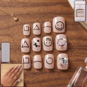 Press-OnNails-01.jpg Press-On Nails – Reusable False Nail Set with Strong Glue for Equally Glam Looks