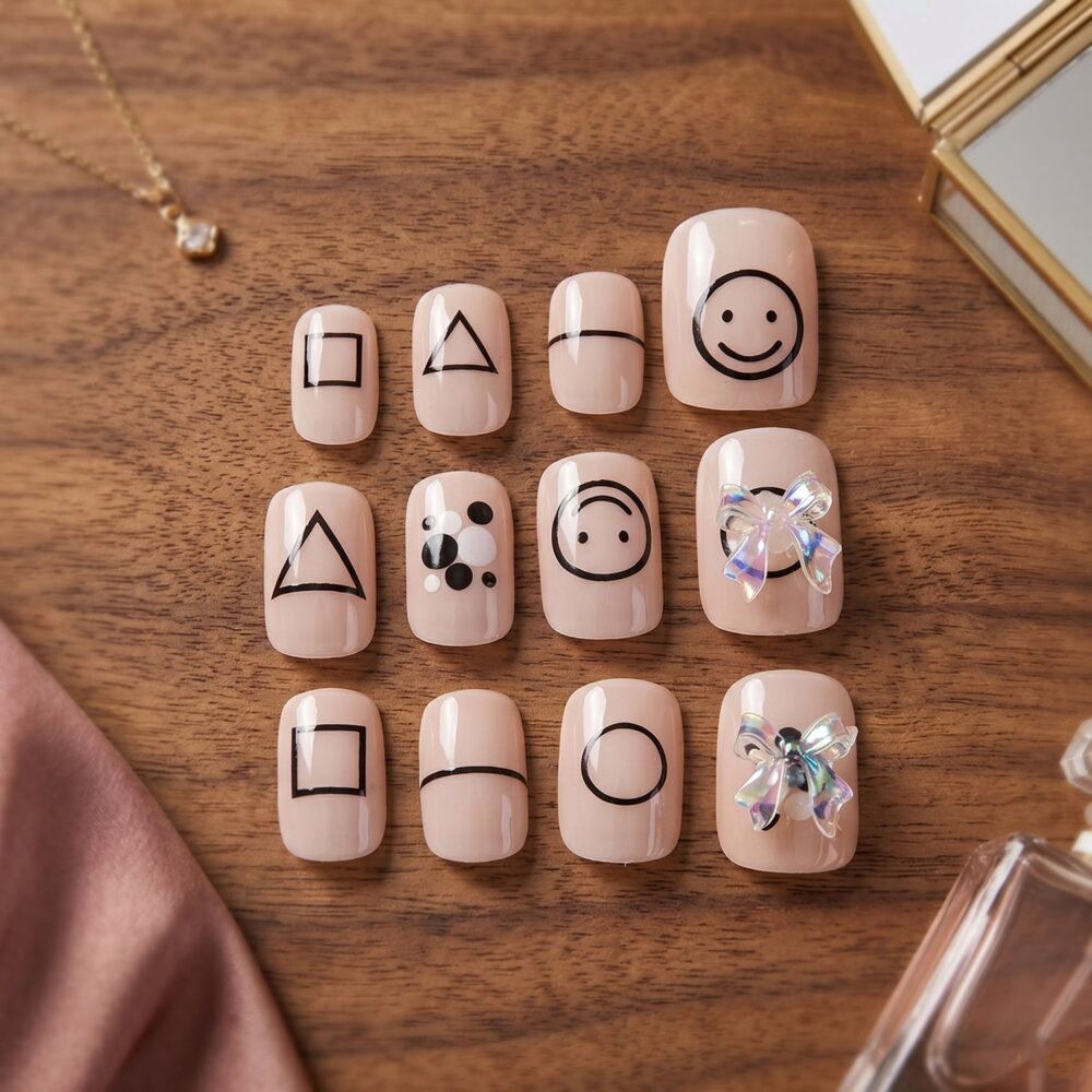 Press-On Nails – Reusable False Nail Set with Strong Glue for Equally Glam Looks