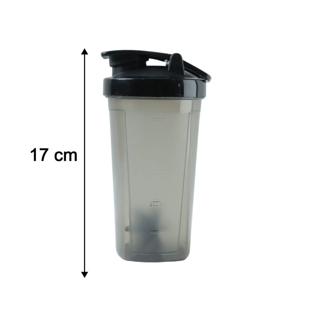500 ml Plastic Gym Shaker Bottle – Leakproof with Mixing Ball