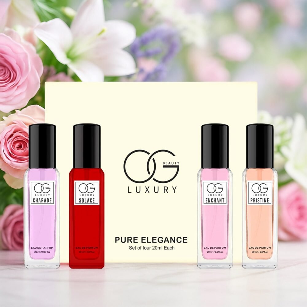 Pure Elegance Eau De Parfum Gift Set – 4x20ml Unisex Fragrances