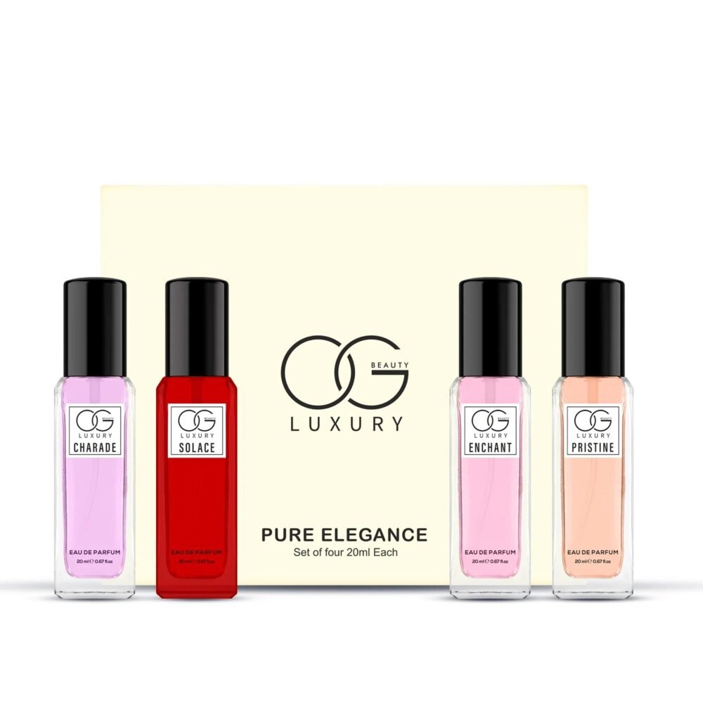 Pure Elegance Eau De Parfum Gift Set – 4x20ml Unisex Fragrances