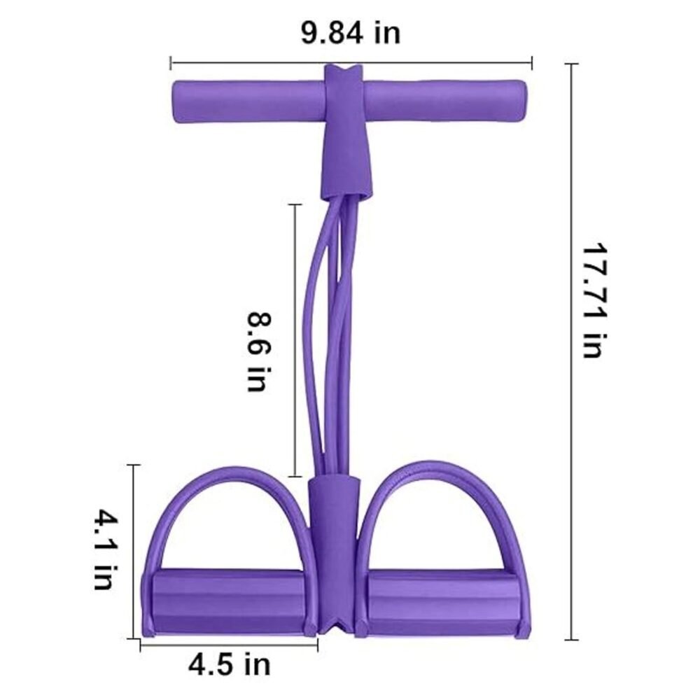 Purpleyogapedalpuller-size.jpg Pull Rope Resistance Exerciser – Full Body Workout & Portable