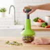 Push-Down Vegetable Chopper – 750 ml High Capacity Manual Cutter