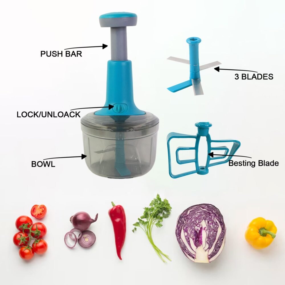Push Chopper – Quick & Easy Manual Vegetable Cutter
