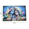 Radha Krishna Wall Frame – Vibrant Spiritual Artwork for Home