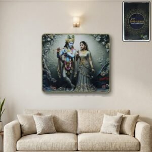 RadhaKrishnaPainting04-WOSKU-01.jpg Radha Krishna Wall Frame – Elegant Spiritual Home Decor