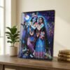 RadhaKrishnawallPainting03-02.jpg Radha Krishna Wall Frame – Divine Moonlight Artistic Decor