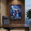 RadhaKrishnawallPainting03-03.jpg Radha Krishna Wall Frame – Divine Moonlight Artistic Decor
