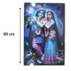 Radha Krishna Wall Frame – Large Artistic Decor for Devotees