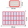 RedSticker-size.png Self-Adhesive Label Stickers – 50 Red & White Sheets for Easy Organization