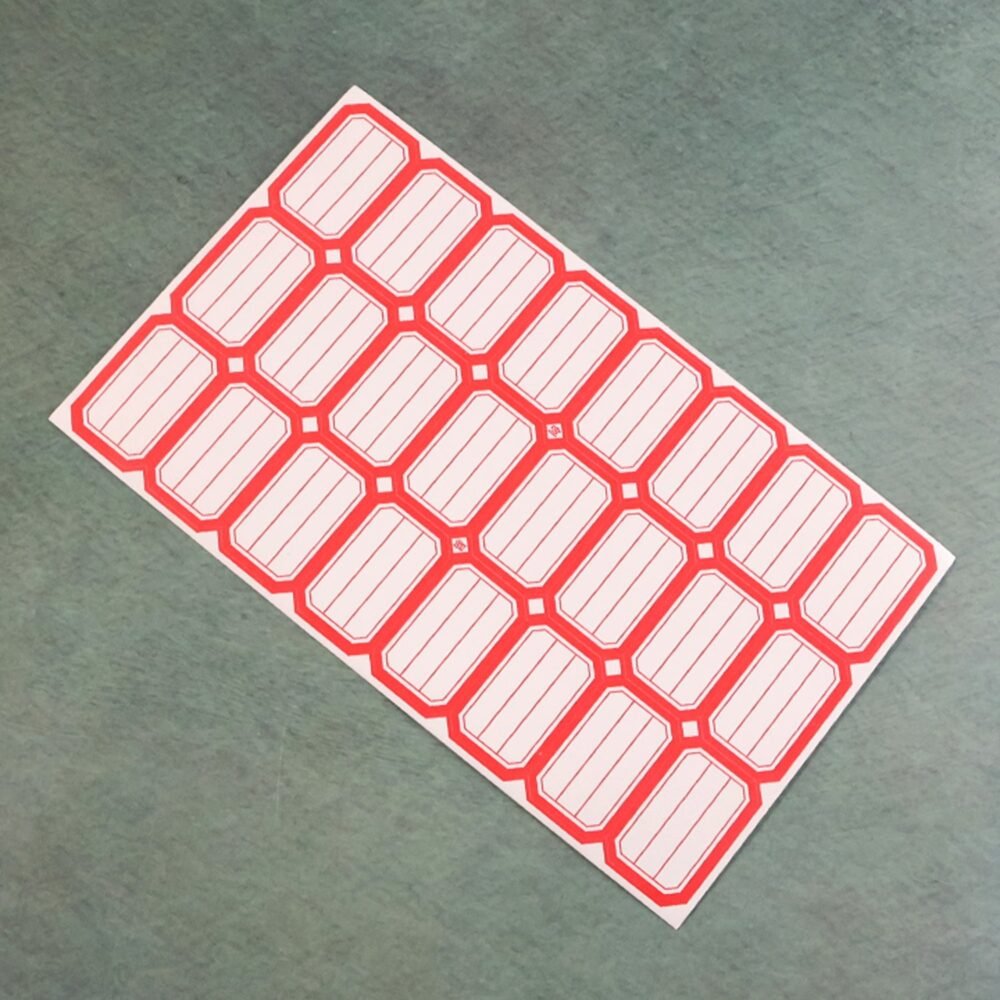 RedlineSticker-02.jpg Self-Adhesive Label Stickers – Durable Rectangular Sheet
